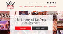 Desktop Screenshot of neonmuseum.org